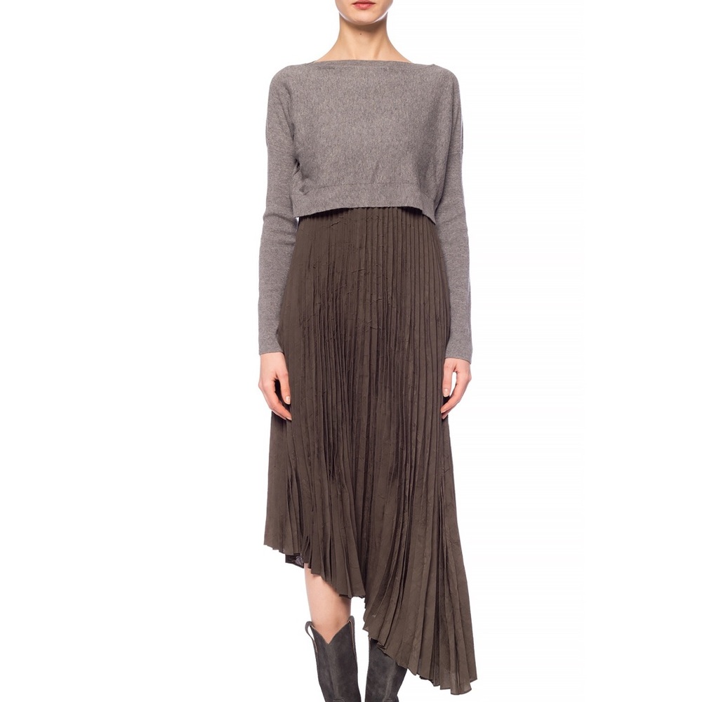 All saints Evetta cashmere blend 2-in1 dress